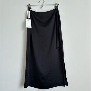 Aritzia Elixir Midi Satin Skirt